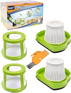KEEPOW Pet Hair Eraser Vacuum Filter Replacement Fit for Bissell 1782 Pet Hair Eraser Cordless Hand and Car Vacuum, Replace Part# 1608653/1608654, 2 Pack