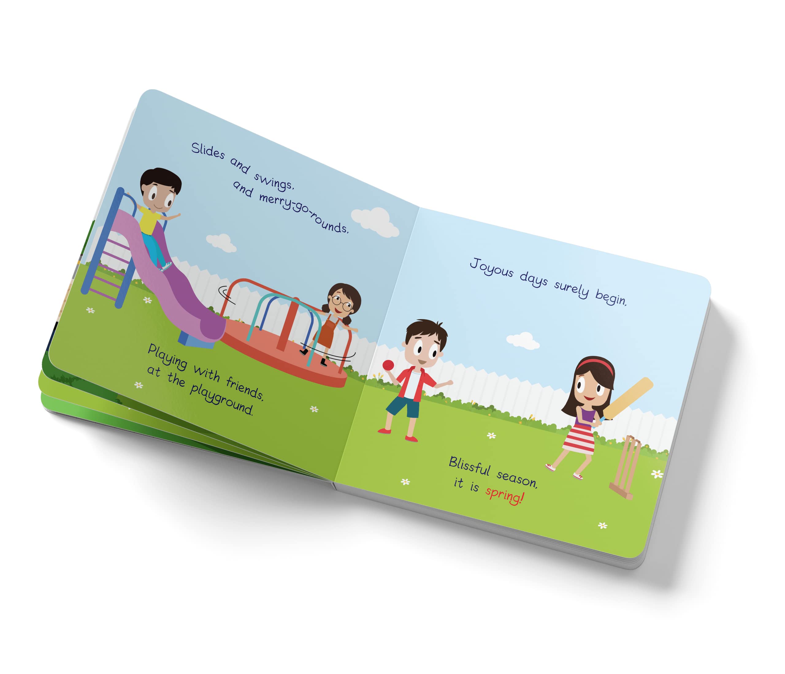 Zayn & Zoey Which Season is it - Board Book for Toddlers Ages 2-4 - Seasons Weather Spring Summer Autumn Winter Early Learning Picture Book 3
