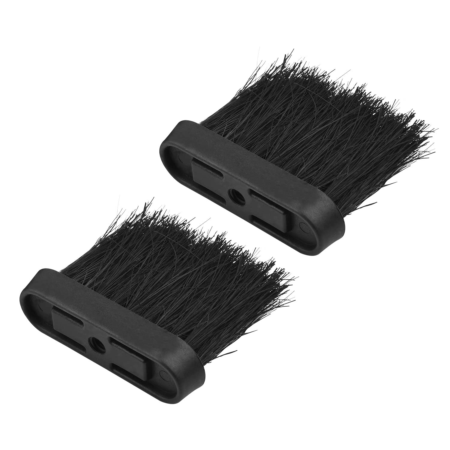 ZYWUOY 2Pcs Wooden Fireside Companion Cleaning Brush, Replacement Hearth Fire Brush Head Oblong Replacement Spare Hearth Brush Head Refill for Home