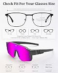 Lunettes de soleil Joopin polarisées à porter par-dessus pour hommes et femmes, ajustement surdimensionné pour le sport, la conduite, la course, le cyclisme