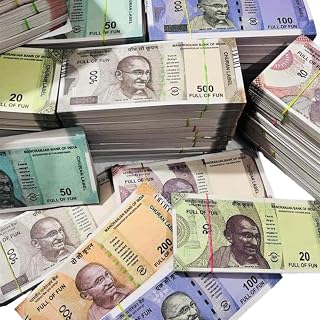 (Pack of 600 Pieces) Fake Money for Kids | Indian Currency Notes Learning Set - Educational Play Money for Kids, Pretend P Price In India