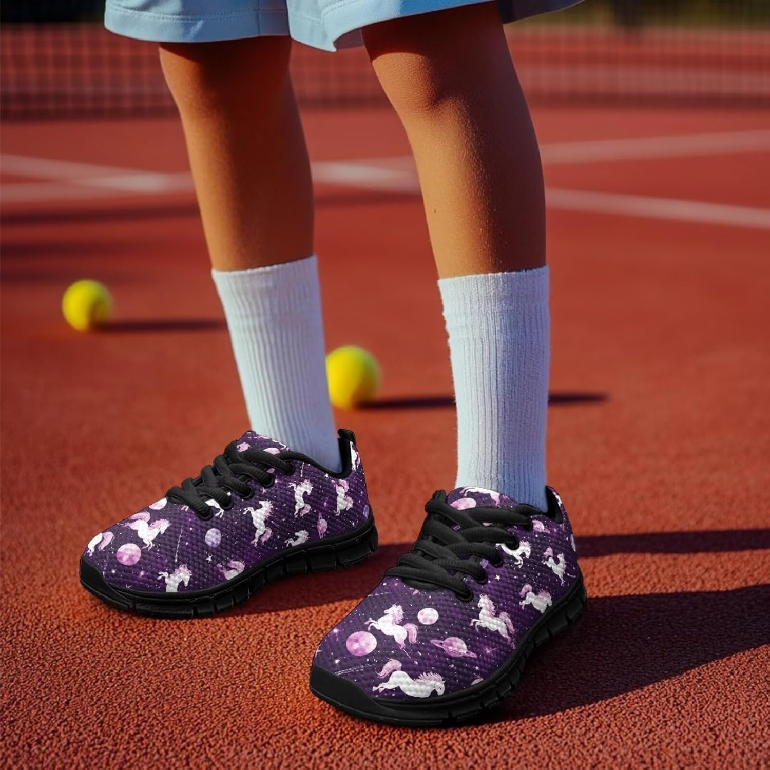 Kids Slip on Shoes Lightweight Running Sneakers Athletic Walking Shoes Lace up Hiking Trainer Sneakers for Big Little Kids