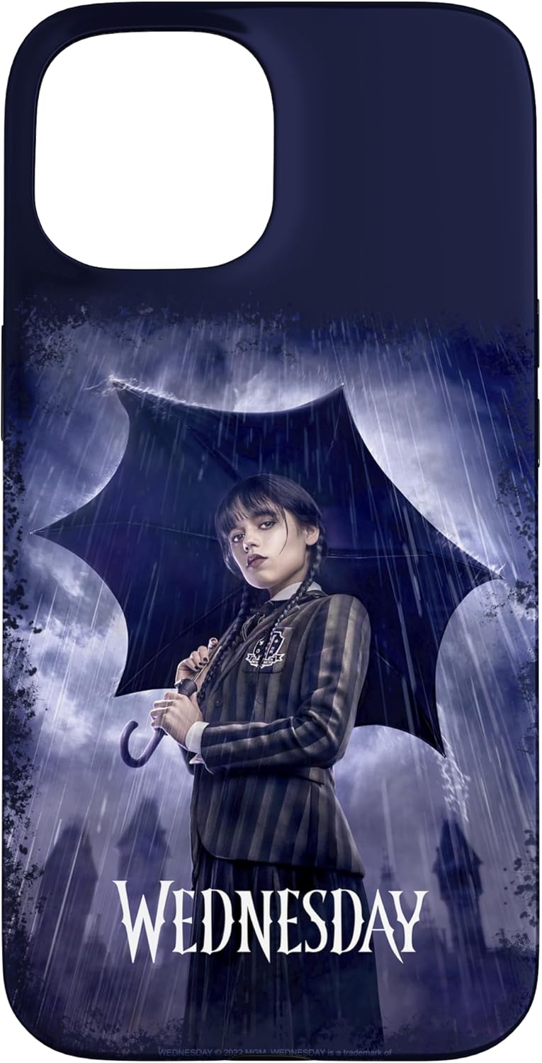 Wednesday With Umbrella Nevermore Academy Photo Portrait Case for iPhone 13