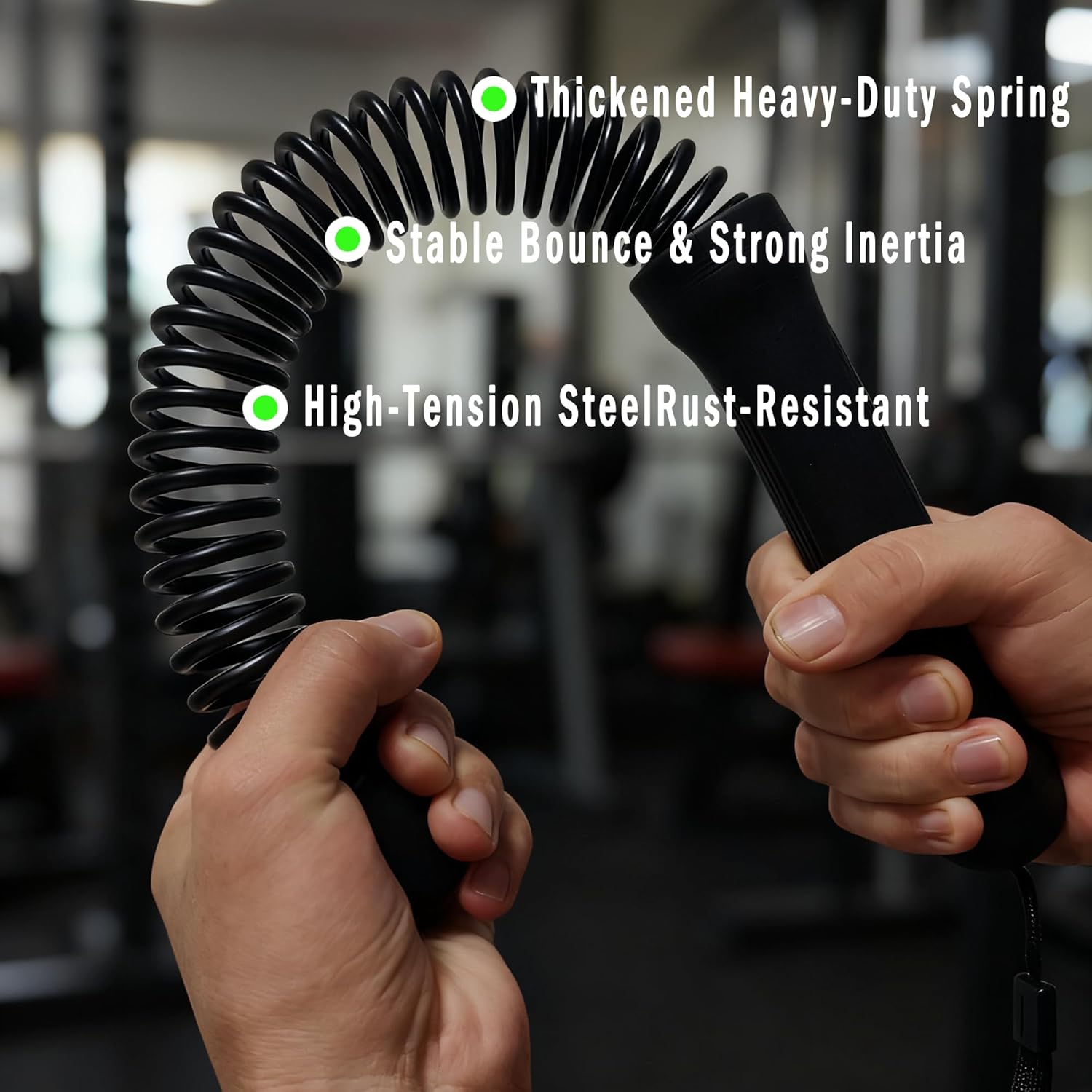 Ropeless Battle Rope - HIIT Weight Training, Multi-functional Home and Travel Exercise Equipment, Unisex Exercise Training Battle Rope Fitness Equipment with Anti-slip Tape