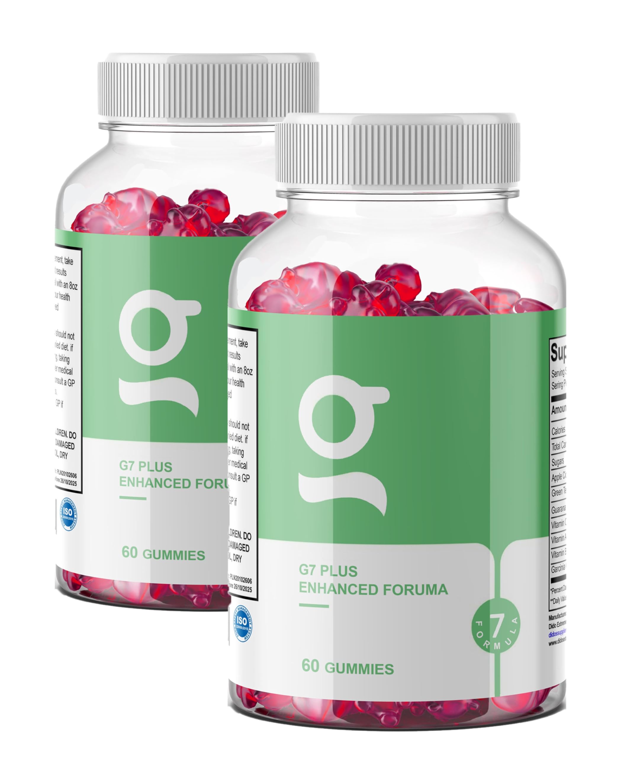 G7 Plus Enhanced Formula Gummies / 2 Monthly Supply - Supplement Heaven