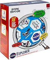 Vista 3 de Score N' Explore Interactive Sound Ball Light Up, Sound, and Counting Ball for Skills Training NASA Azul