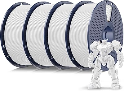 21 – SUNLU 4kg PLA 3D Printer Filament Bundle, Neatly Wound PLA Filament 1.75 mm, Dimensional Accuracy +/- 0.02mm,Good Vacuum Packaging Filaments…