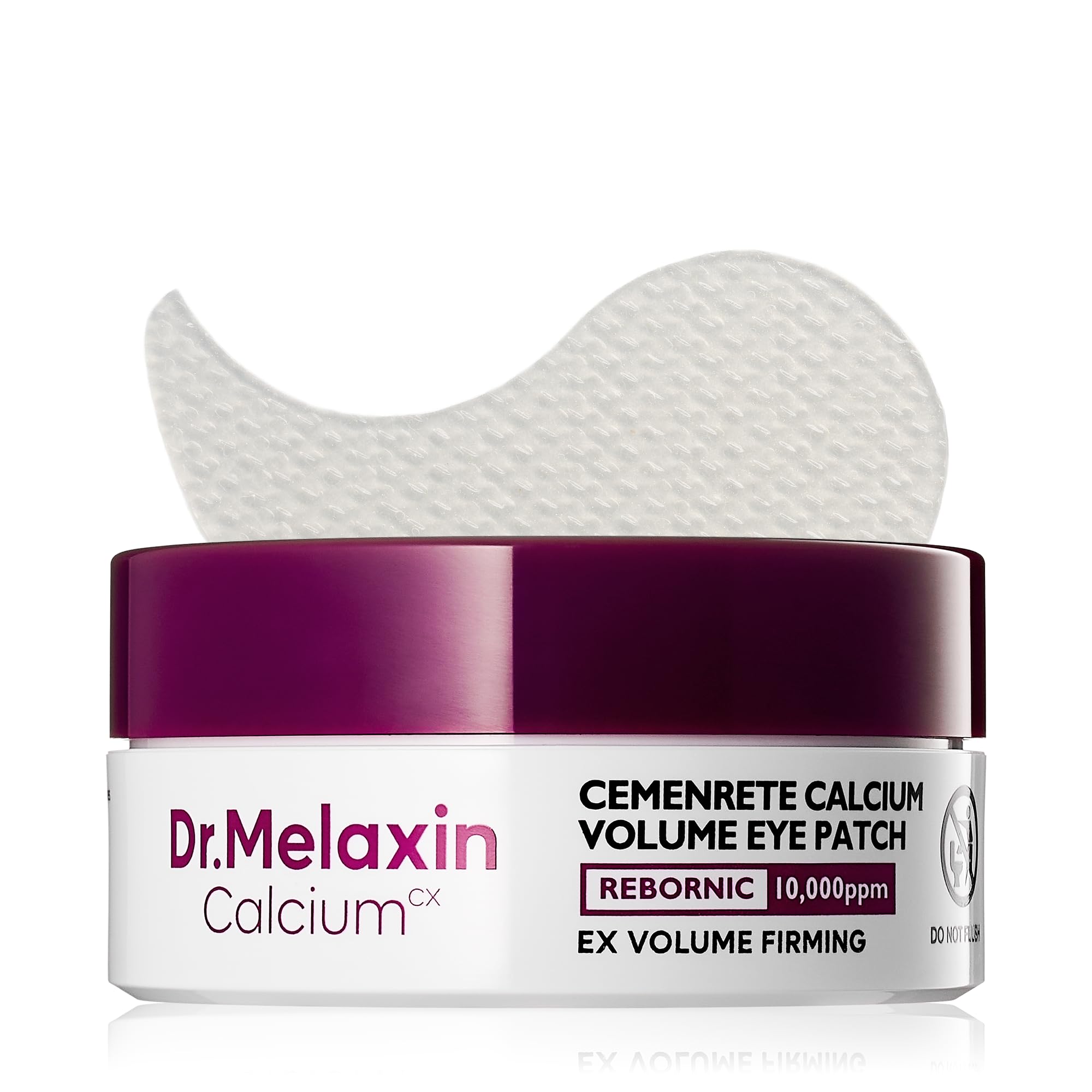 Dr Melaxin Calcium Volume Eye Patches Firming Hydrogel Under Eye Masks for Puffiness Fine Lines Deep Hydration 60