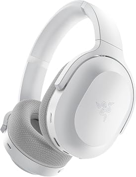 Razer Barracuda Wireless Gaming & Mobile Headset PC, PlayStation, Switch 2, Android, iOS 2.4GHz Wireless + Bluetooth - Integrated Noise-Cancelling Mic - 50mm Drivers - 40 Hr Battery - Mercury White