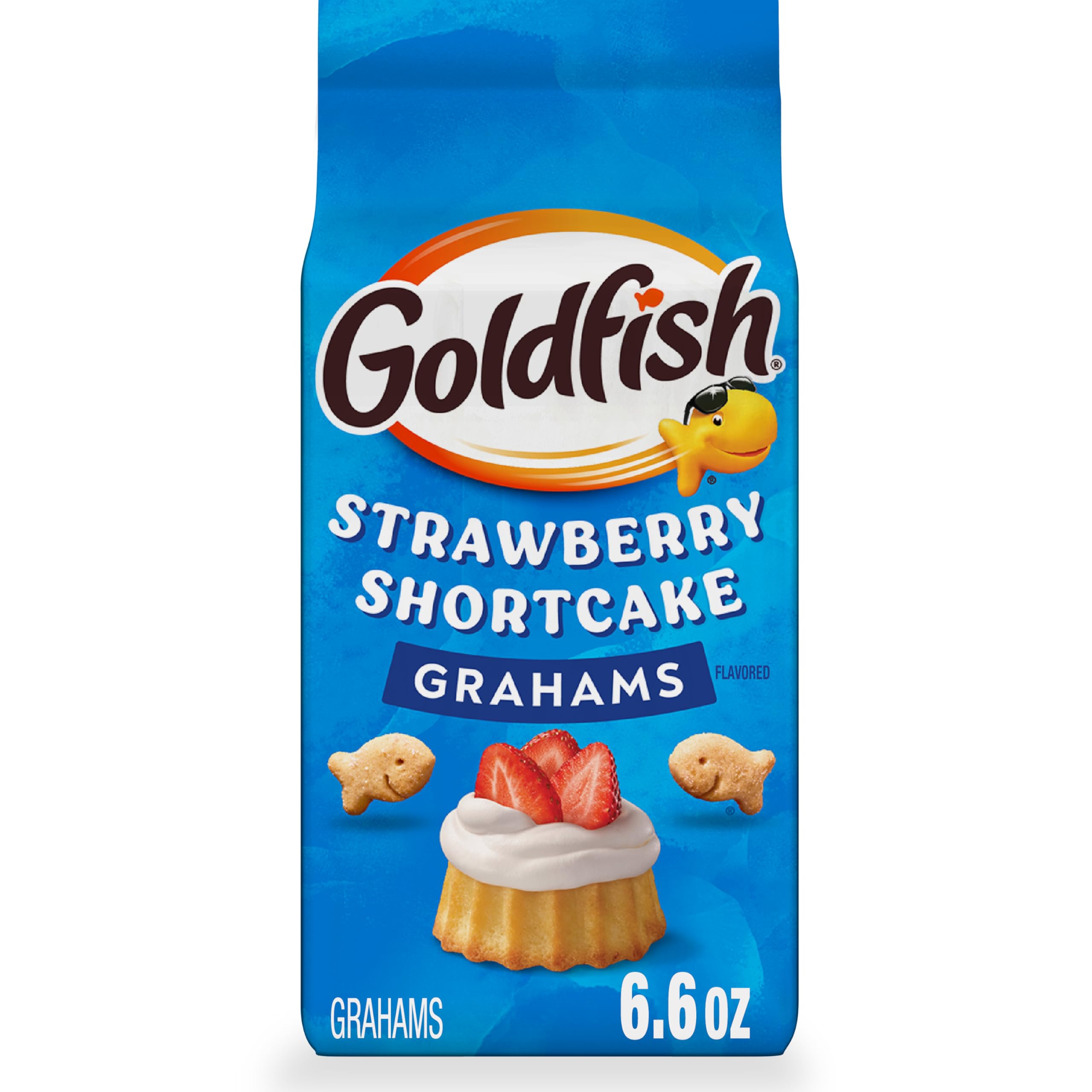 Goldfish Grahams Strawberry Shortcake Flavour Baked Snack Crackers 190ml Bag