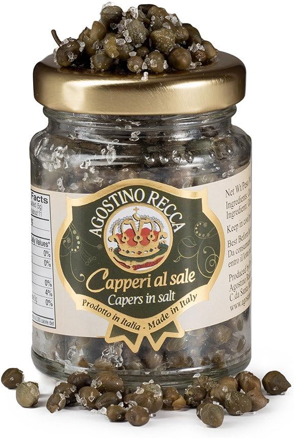 Italian Capers in Salt by Agostino Recca (2.3 ounce