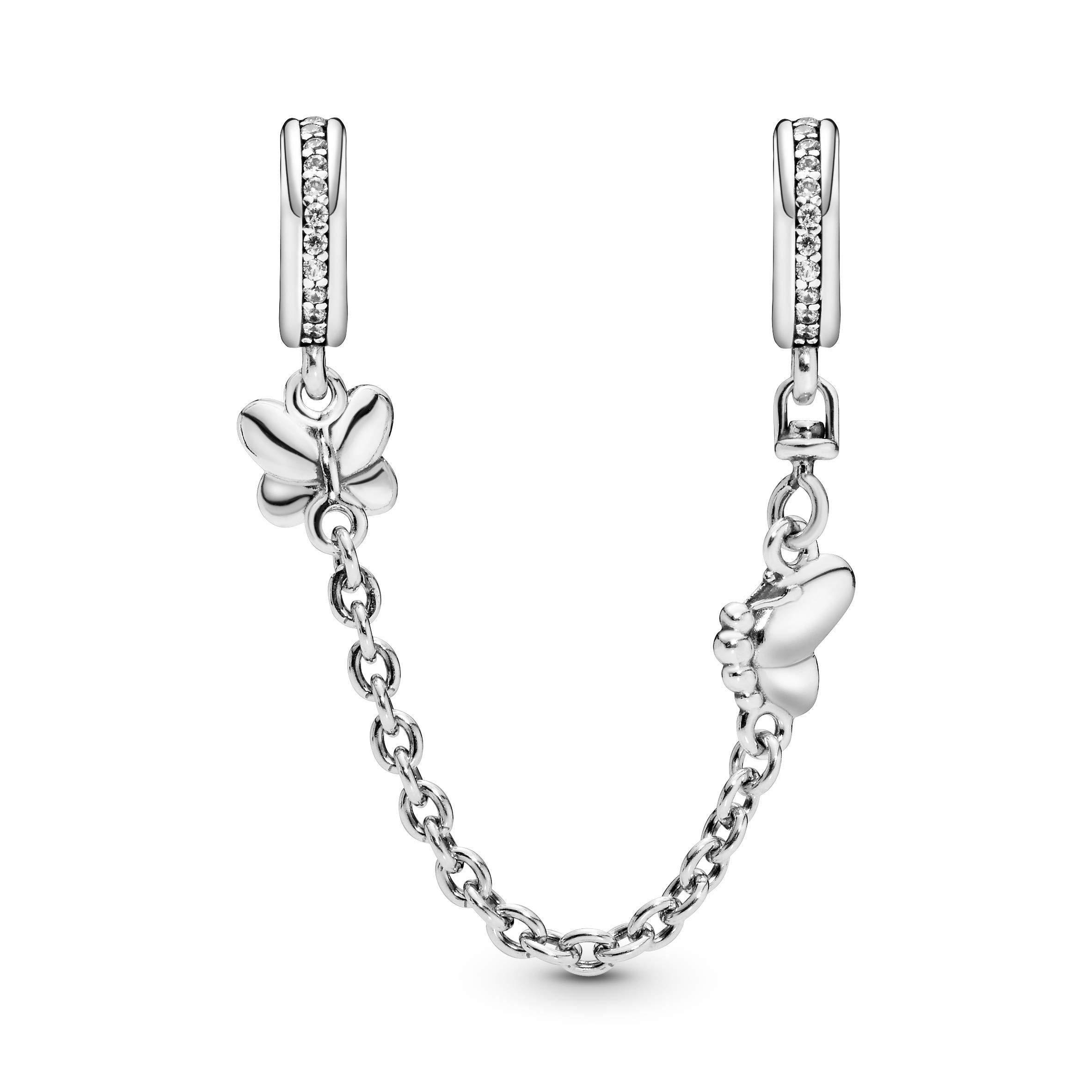 Pandora 797865CZ - Collana di sicurezza con farfalle