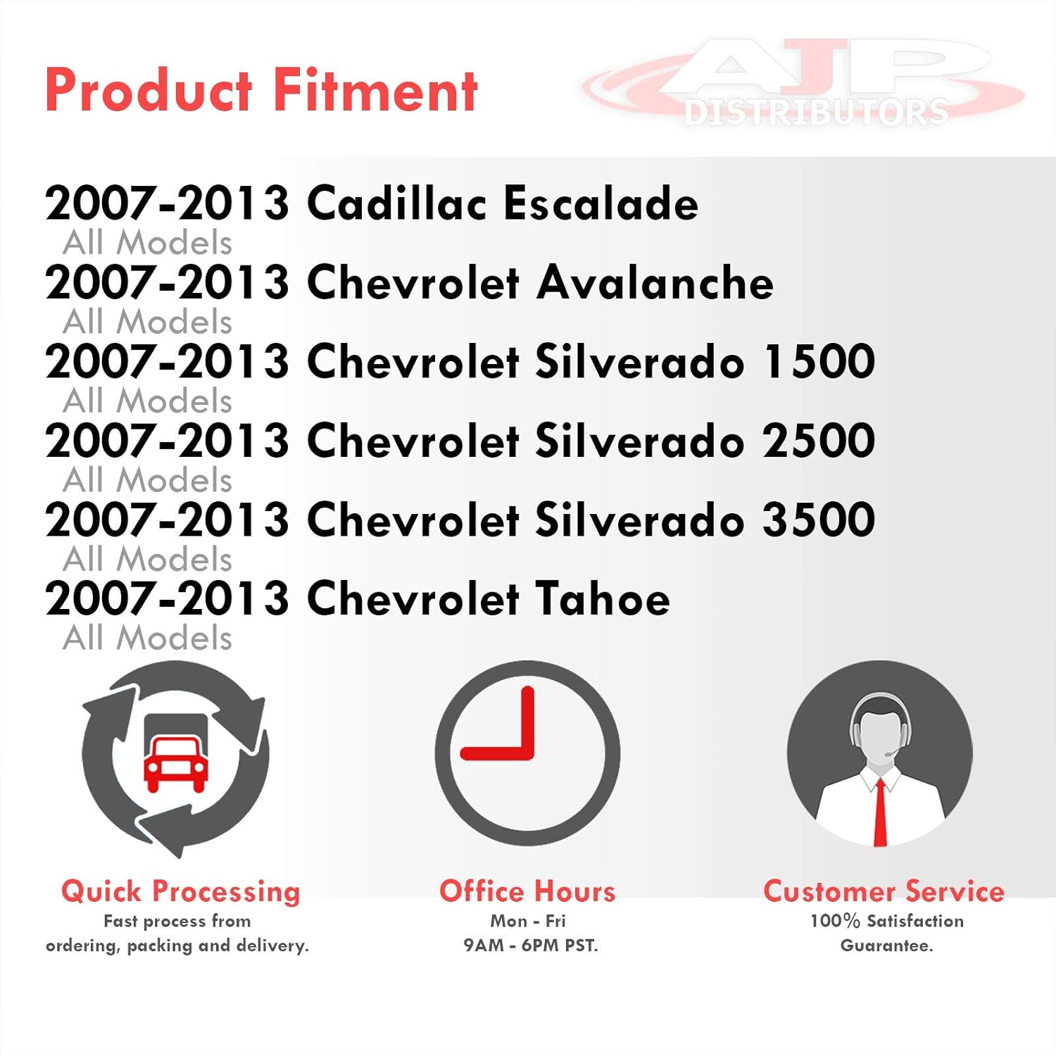 AJP Distributors ABS Material Dash Board Rear Vent Defrost Grille Cover Cap Overlay Bezel Replacement For Escalade Avalanche Silverado Suburban Tahoe Sierra Yukon 2007 2008 2009 2010 2011 2012 2013