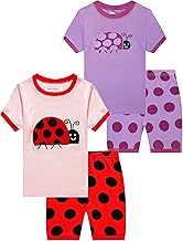 Family Feeling Giraffe Little Girls' Short Pajamas 100% Cotton Clothes
