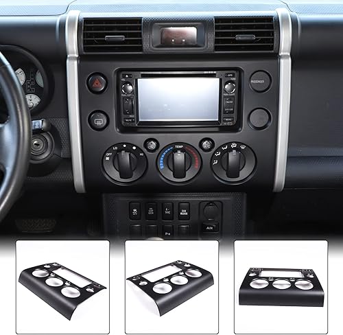 Miniatura 6 de Aunginsy Cubierta para panel de navegación de consola central, compatible con Toyot FJ Cruiser 2007-2021, consola central, navegación multimedia,