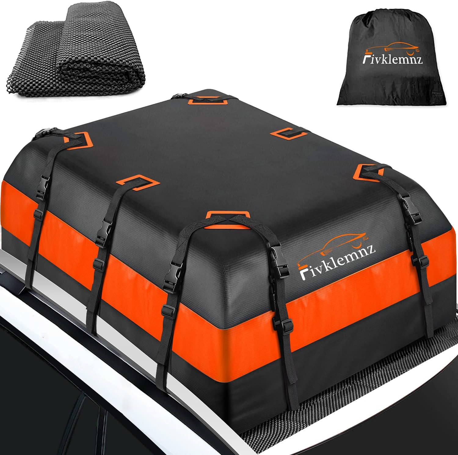 Car Roof Bag Cargo Carrier, 21 Cubic Feet Waterproof Rooftop Cargo