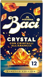 BACI PERUGINA Crystal Cioccolatini Fondenti all'Arancia ripieni al Gianduia 150g
