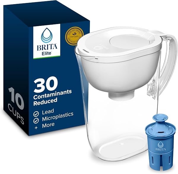 Brita Large 10-Cup Pitcher with Elite Filter