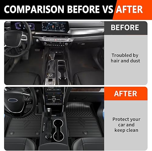 Vista 19 de powoq Tapete de carga compatible con Ford Explorer 2020-2025 de 6 y 7 asientos, tapete de respaldo de TPE para accesorios de Ford Explorer 2020-2022