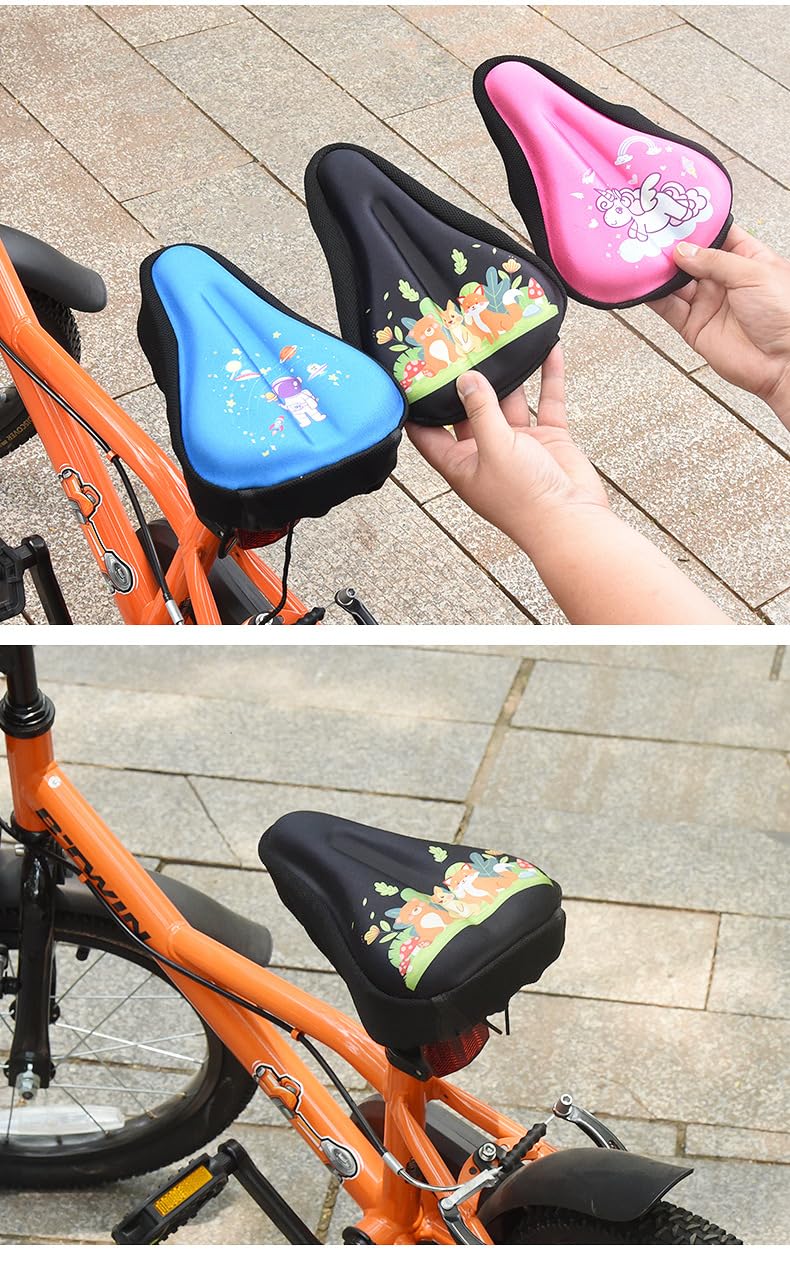 Copricuscino per bicicletta per bambini, impermeabile, per bambini, 22 x 15 m