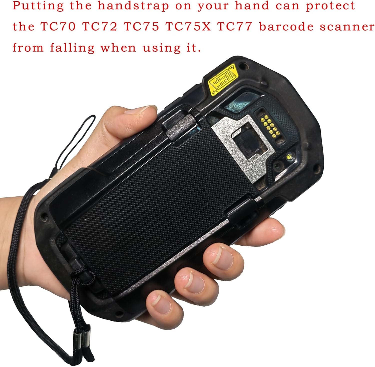 10Pcs TC70 Trigger Handle Hand Strap and Clip for Zebra Symbol TC70 TC72 TC75 TC75X TC77 Barcode Scanner Handheld PDA, Drop-Resistant Clip and Handstrap to Replace ADP-TC7X-CLHTH-10