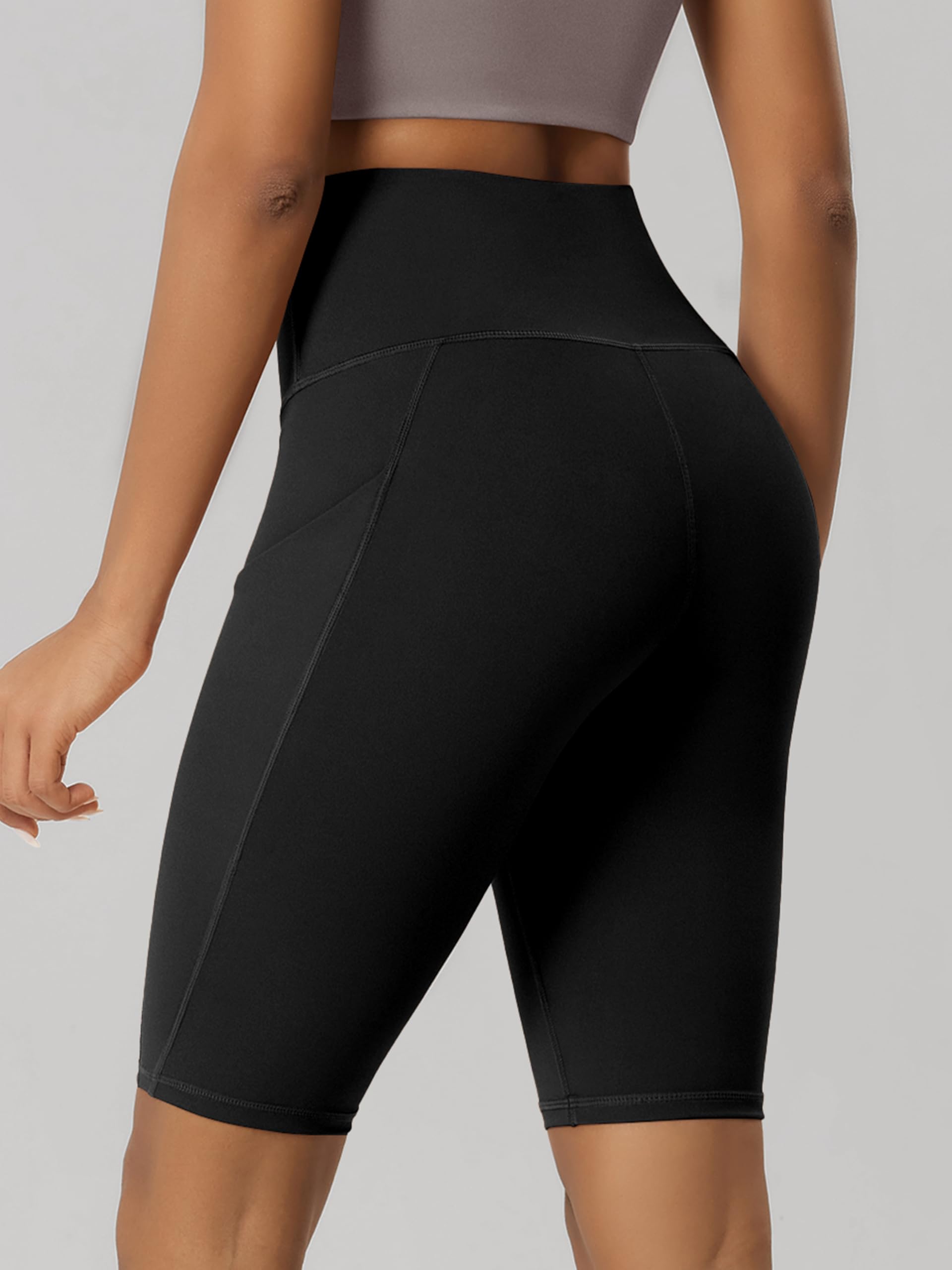 ODODOS Women's Tummy Control Biker Shorts 2.0 with Pockets High Waist Athletic Workout Yoga Shorts-3.5''/ 5"/ 8" / 10" Inseam - 4