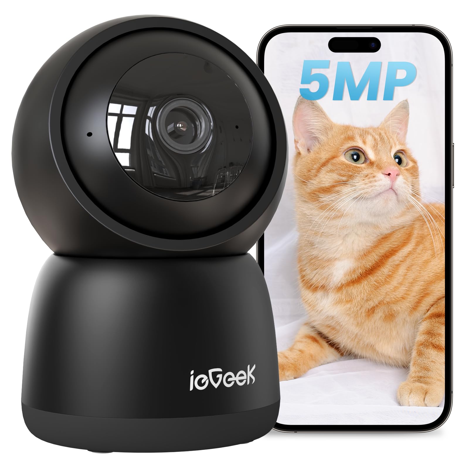 ieGeek室内 ペットカメラ PTZ360°見守りホームセキュリティ Amazon.co.jp: 【2023年・600万画素・アップグレード】 ieGeek