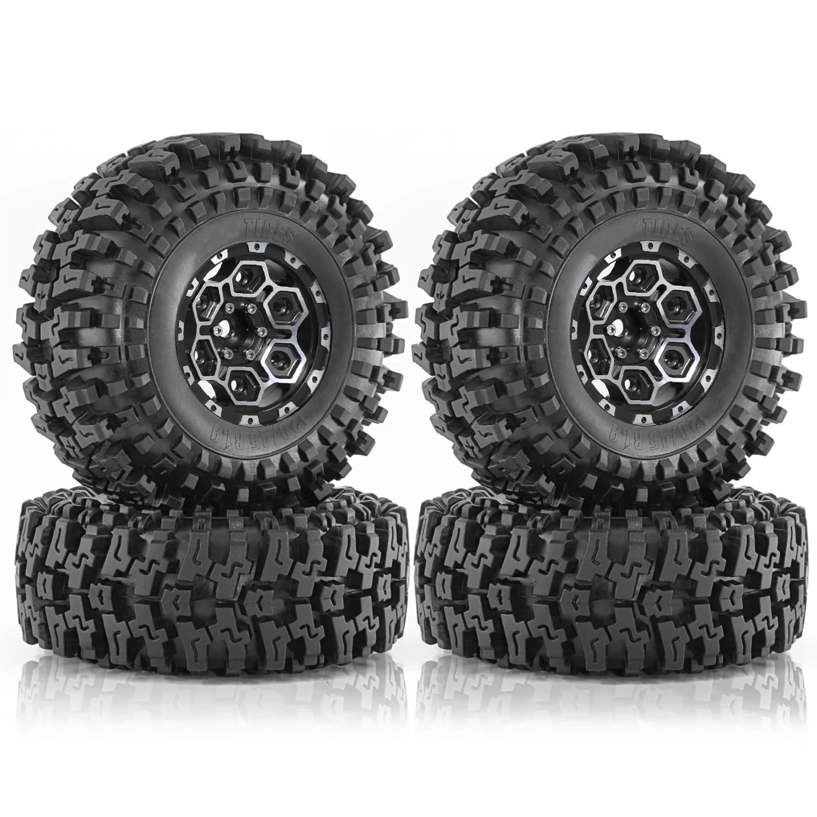 Per Axial Per SCX10 Per TRX4 Per TRX6 D90 VS4-10 Per Redcat 1/10 Ruote Beadlock Lega Di Alluminio 1,9 Pollici Pneumatici Cerchi Aggiornamento RC Crawler Modelli