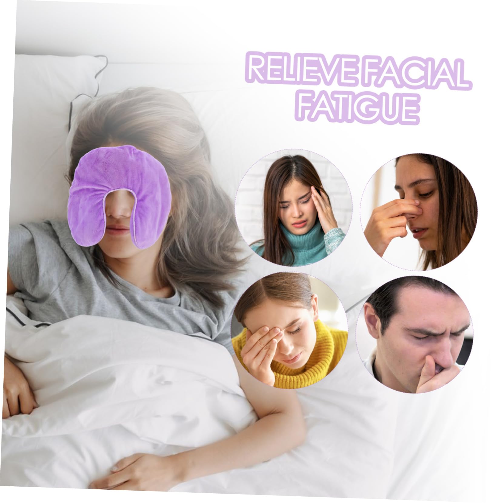 KOMBIUDA Maschera Per Occhi Ponderata Perle Minerali Per Dormire Blocca Luce Terapia Caldo Freddo Viaggi Meditazione Uomo Donna