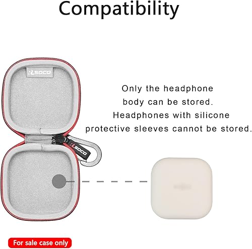 Vista 25 de RLSOCO Funda rígida para SHOKZ OpenFit 2/OpenFit 2+/OpenFit Air/OpenFit Auriculares de oreja abierta True Wireless Bluetooth (gris)