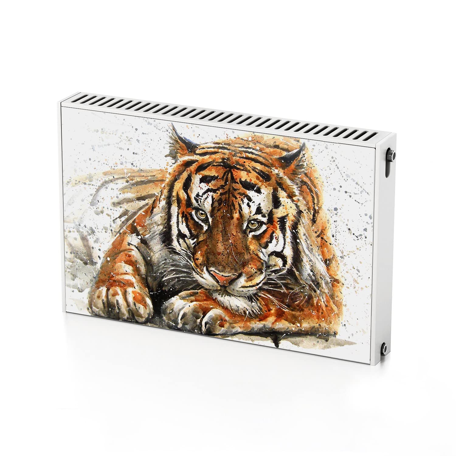 Tapis magnétique de radiateur tigre 90x60 dissimule la chaleur avec style