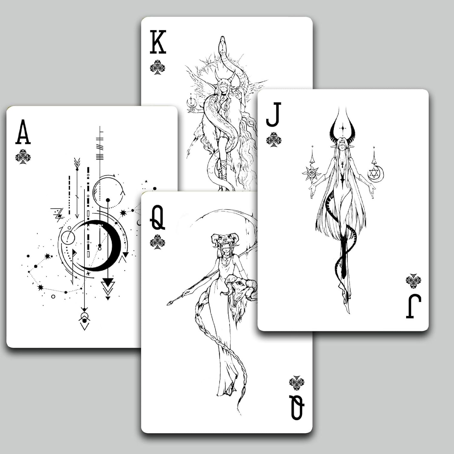Zodiac Series Playing Cards, International Standard Size Deck of Cards, Exquisite Illustrations, Double-Sided Non-Slip Design, Ideal for Travel, Party Entertainment, Festive Gifting.(Purple)