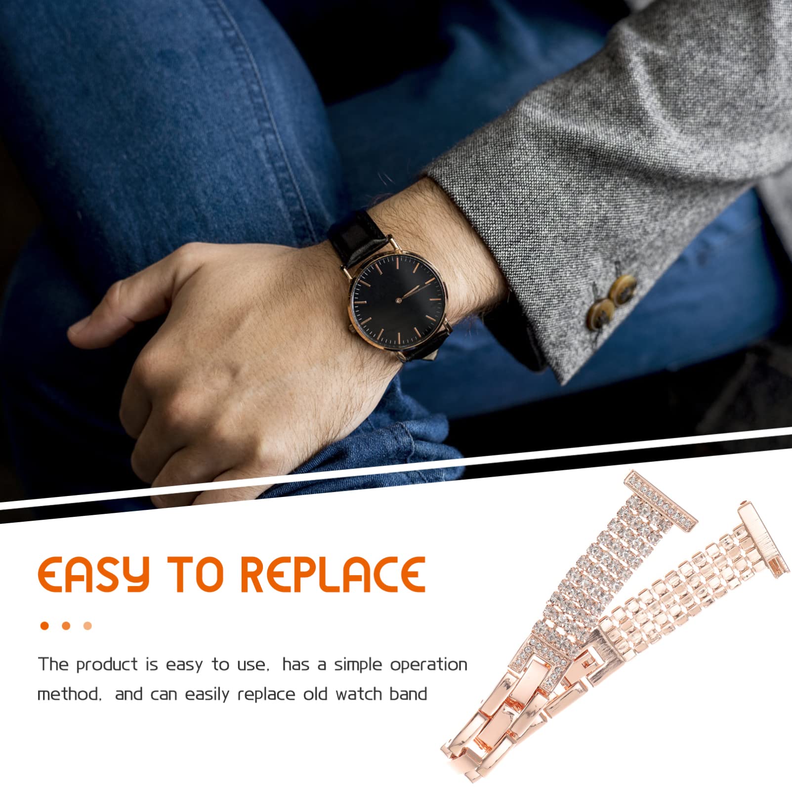 Hemobllo 5 Pièces Bracelet Dame Pièces Bracelet De Montre En Acier Inoxydable Dames Montres Galaxy Montre Active 2 Bandes Montres Pour Femmes Galaxy Montre 4 44Mm Professionnel Montre
