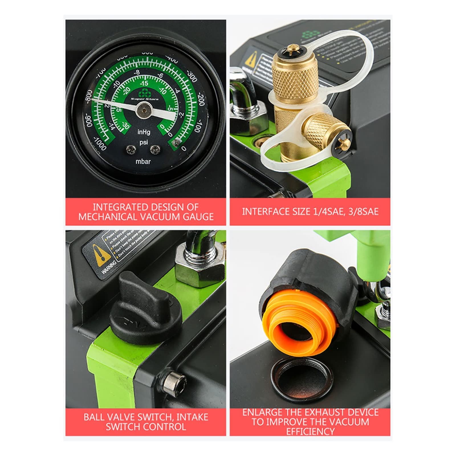 ST-M2S Kleine intelligente Vakuumpumpe 1,5 l Werkzeuge MINI Unipolare wiederaufladbare bürstenlose Motorpumpe R32 Explosionsgeschützte Elektropumpe Professionelle Instrumente und Werkzeuge