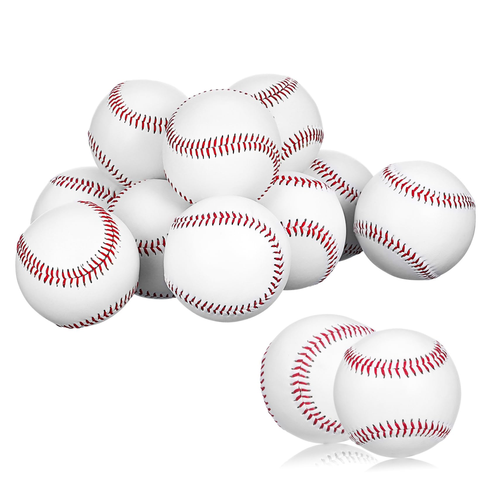 Abaodam 12 Pcs Training Baseballs for Durable Chip Material for Hitting Practice Baseball Training Equipment for Skill Improvement and Club Activities