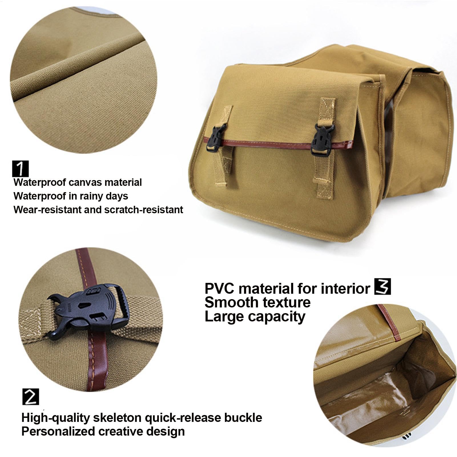 Borsa da sella, pacchetto bagagli | Borsa da sella portaoggetti impermeabile a grande capacità per accessori moto