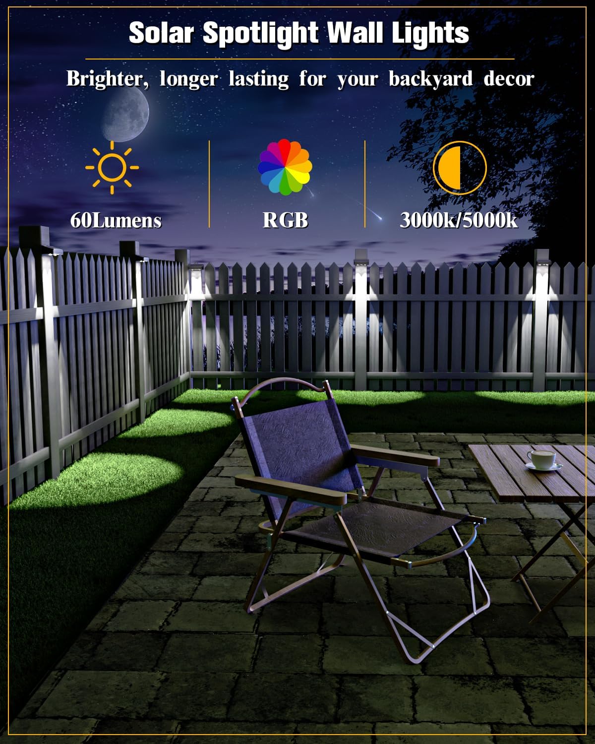 Illuminate Your Outdoors: A Review of Solar Fence Lights 12 Pack with RGB Color Glow