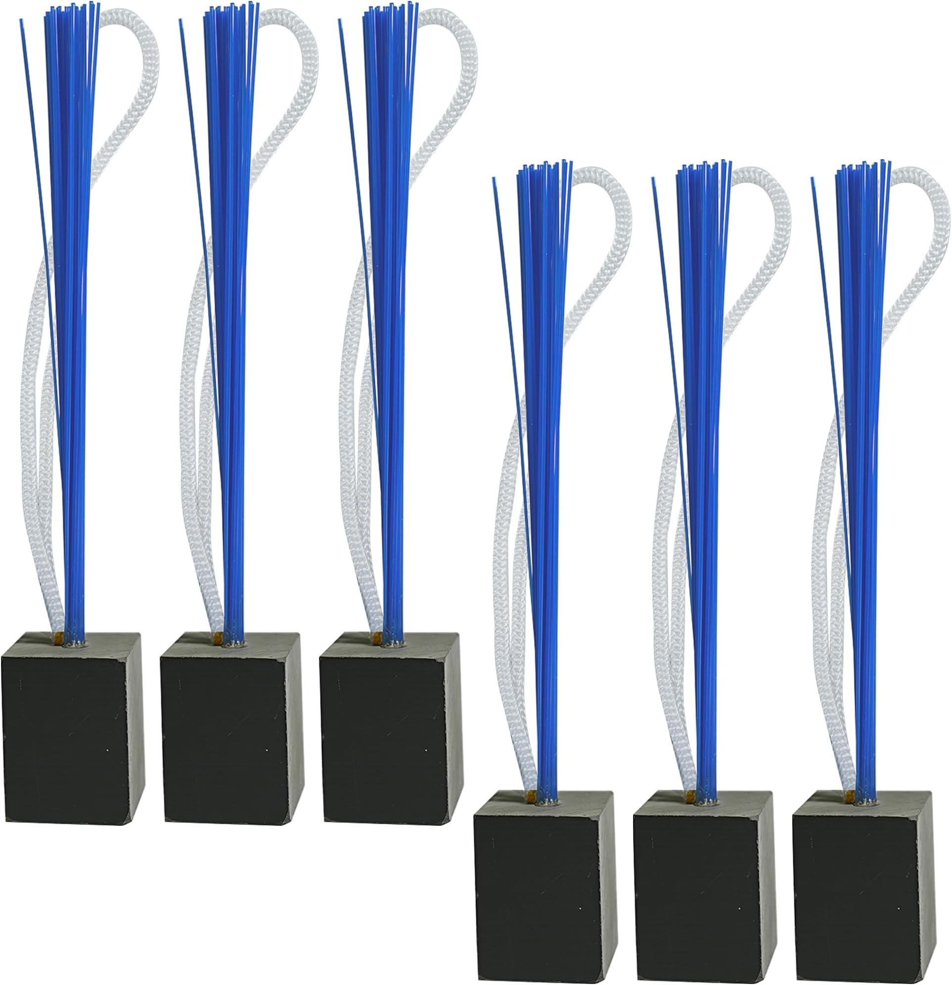 Joewuzun 6 Pack Base Plugs with Red Bristle Indicator Anchor Base Plugs for Baseball Field- Heavy-Duty, Strong, Anti Tearing