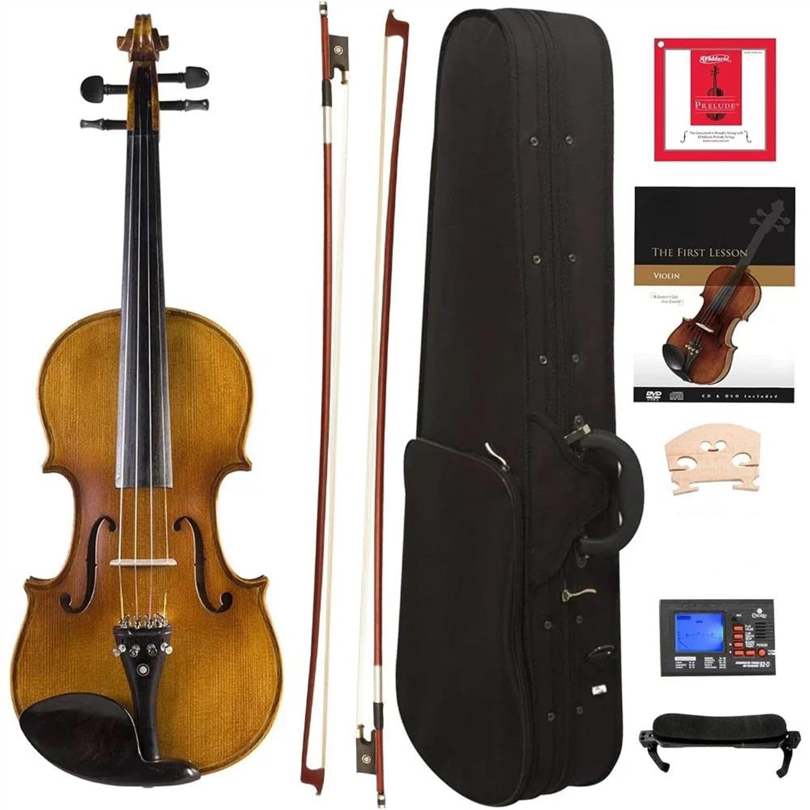 Violín instrumento musical Violín De Madera Maciza Con Ébano Tamaño 4/4