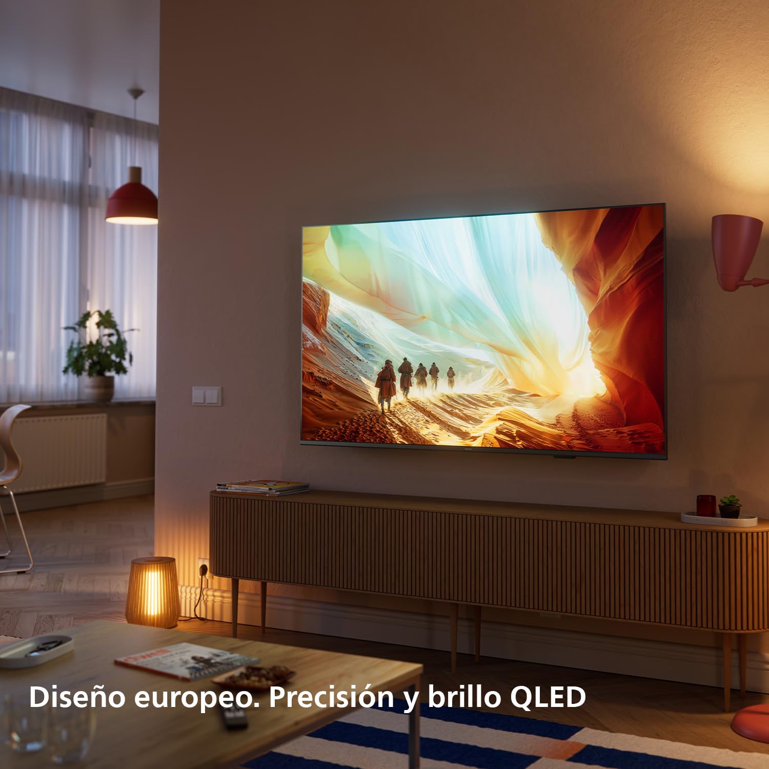 PHILIPS 50PQS7801/12 50 Inch Ambilight 4K LED Smart TV, Pixel Precise Ultra HD, Titan OS, Dolby Atmos Sound