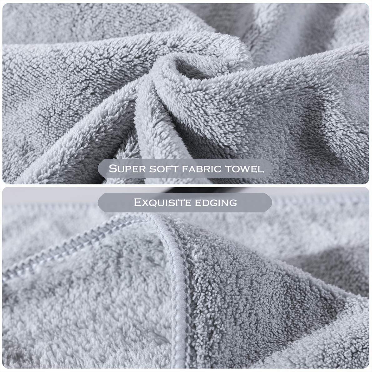 Xinrjojo Single Quick Dry Microfiber Hand Towel, Travel Sports Fitness Yoga Towel for College-Gray