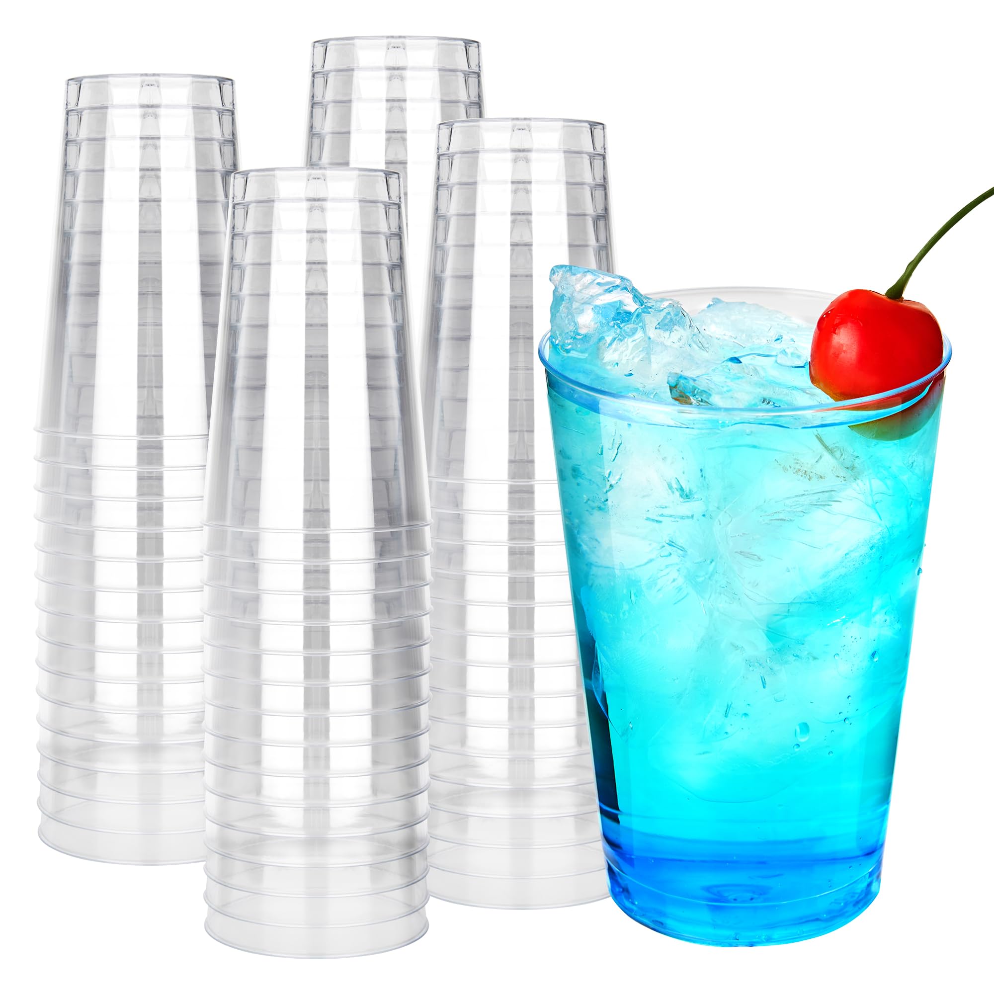 RACETOP 9 oz Clear Plastic Cups 100 packs, Perfect for Parties, Wedding — Amazon image 22