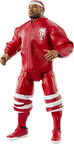 WWE Angelo Dawkins Elite Collection Series 81 - Figura de acción de 6 pulgadas, regalo coleccionable para fanáticos a partir de 8 años