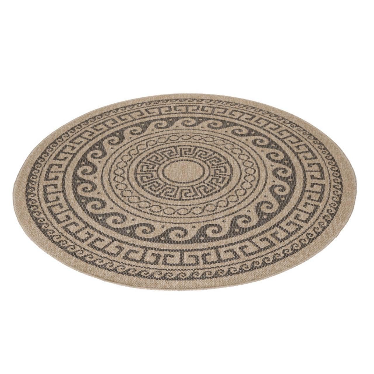 Tapis Sisal haut de gamme Mambo rond Ø 200 cm multicolore toutes saisons