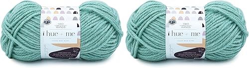 Vista 32 de Lion Brand Yarn, Hue + Me - Hilo grueso para tejer a ganchillo, tejer y manualidades, agave, paquete de 3