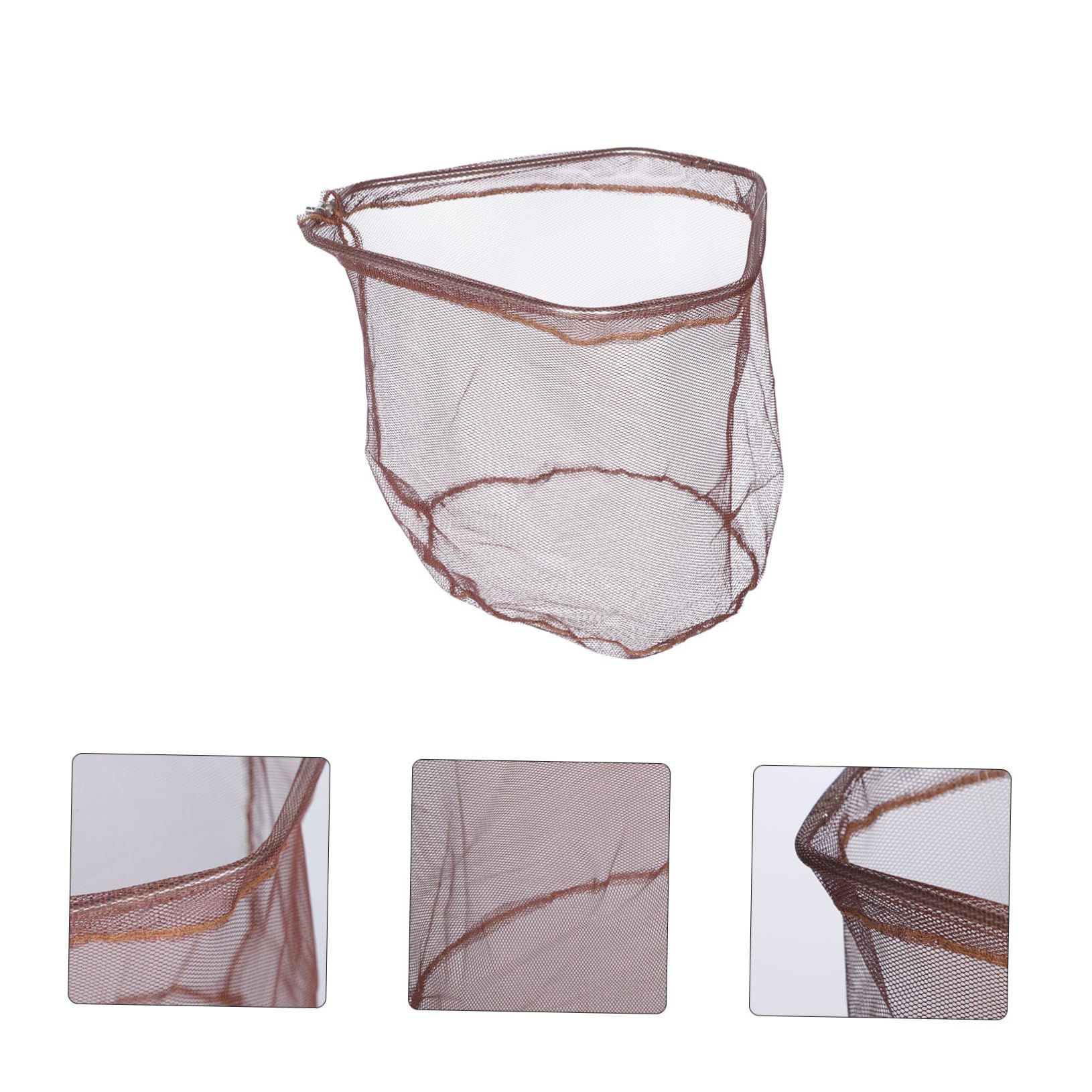 BESPORTBLE forniture per la cattura del pesce fishing net pesce rosso coperchio sostituzione rete da immersione rete sostitutiva rete da pesca multiuso Acciaio inossidabile Light Brown