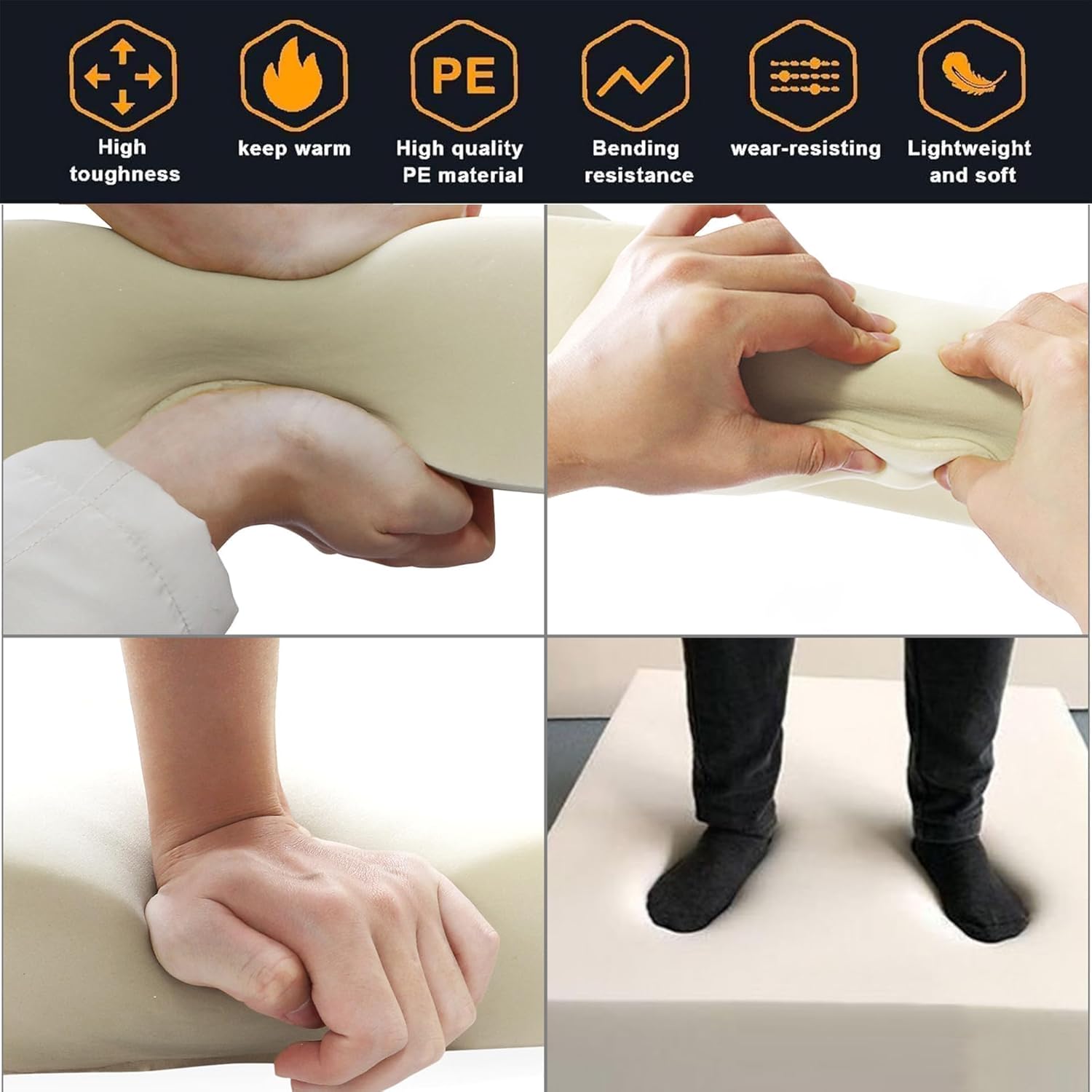 GXARTS Front Driver Side Bottom Foam Cushion Replacement Fit for Jeep Grand Cherokee 2011-2016 Fit for Dodge Durango 2011 2012 2013 2014 2015 2016 2017 2018