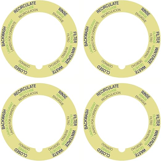 GRONGU 272599 Pool Sand Filter Valve Label Compatible with Pentair Tagelus Pool and