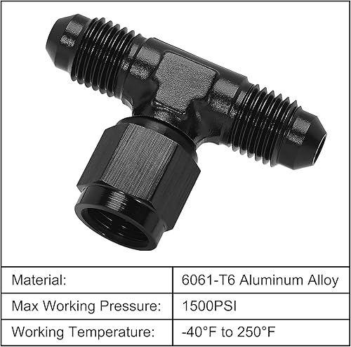 Miniatura 9 de EVIL ENERGY Adaptador de montaje en T macho 6AN con AN6 hembra giratorio en el lado negro
