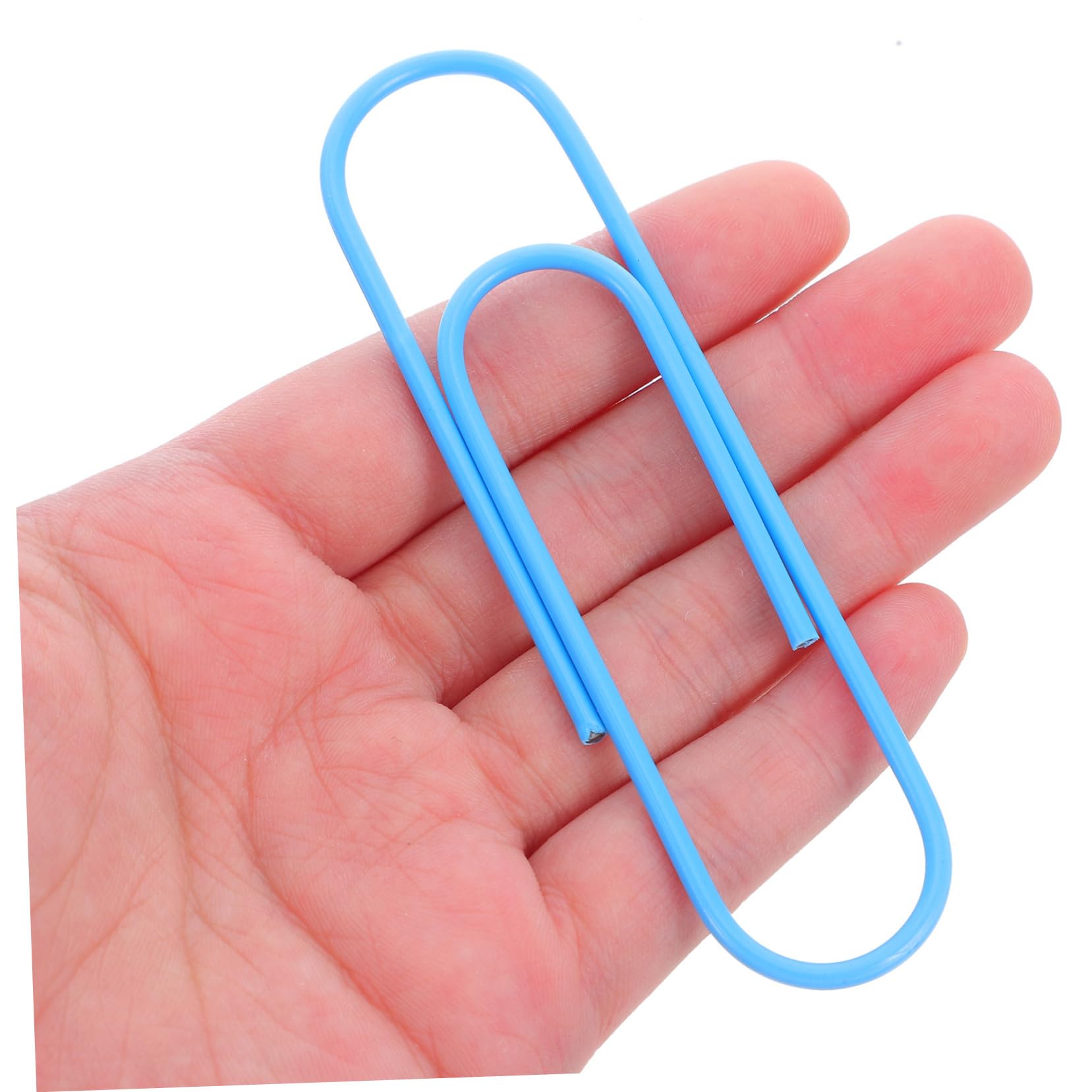 100 Jumbo Büroklammern 10cm aus Metall für Papierorganisation